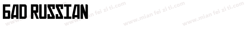 BAD RUSSIAN字体转换